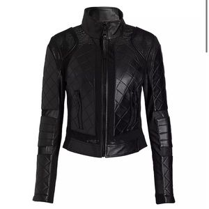Blanc Noir leather moto jacket